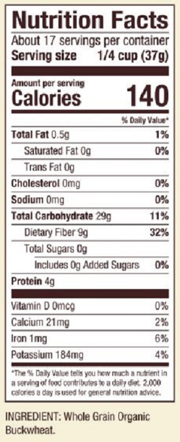 Bột Kiều Mạch Hữu Cơ Bob's Red Mill Organic Buckwheat flour