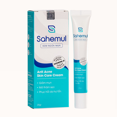 Kem ngừa mụn Sahemul - Bọt rửa mặt Sahemul 150ml [sahemun, sahemud, decumar]