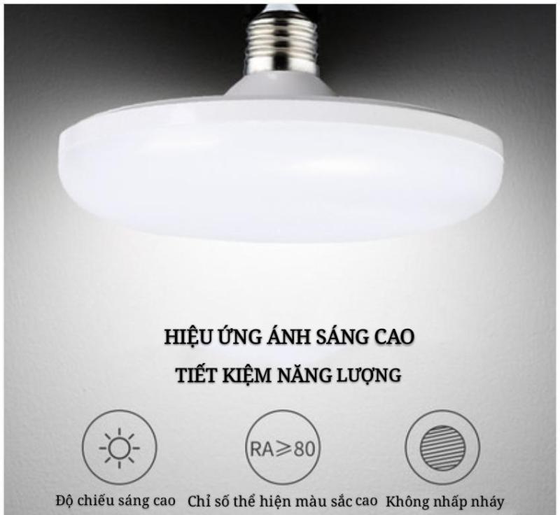 Bóng đèn led tròn hình đĩa bay tiết kiệm điện công suất cao 18W-24W-36W-50W, đuôi vít xoắn E27, tuổi thọ cao, ánh sáng trắng không gây chói mắt, không nhấp nháy, nhà ở, văn phòng-DDB