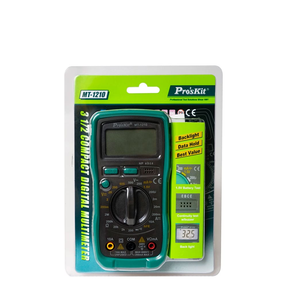 [HCM]Đồng hồ đo Proskit MT-1210 (Xanh phối đen)