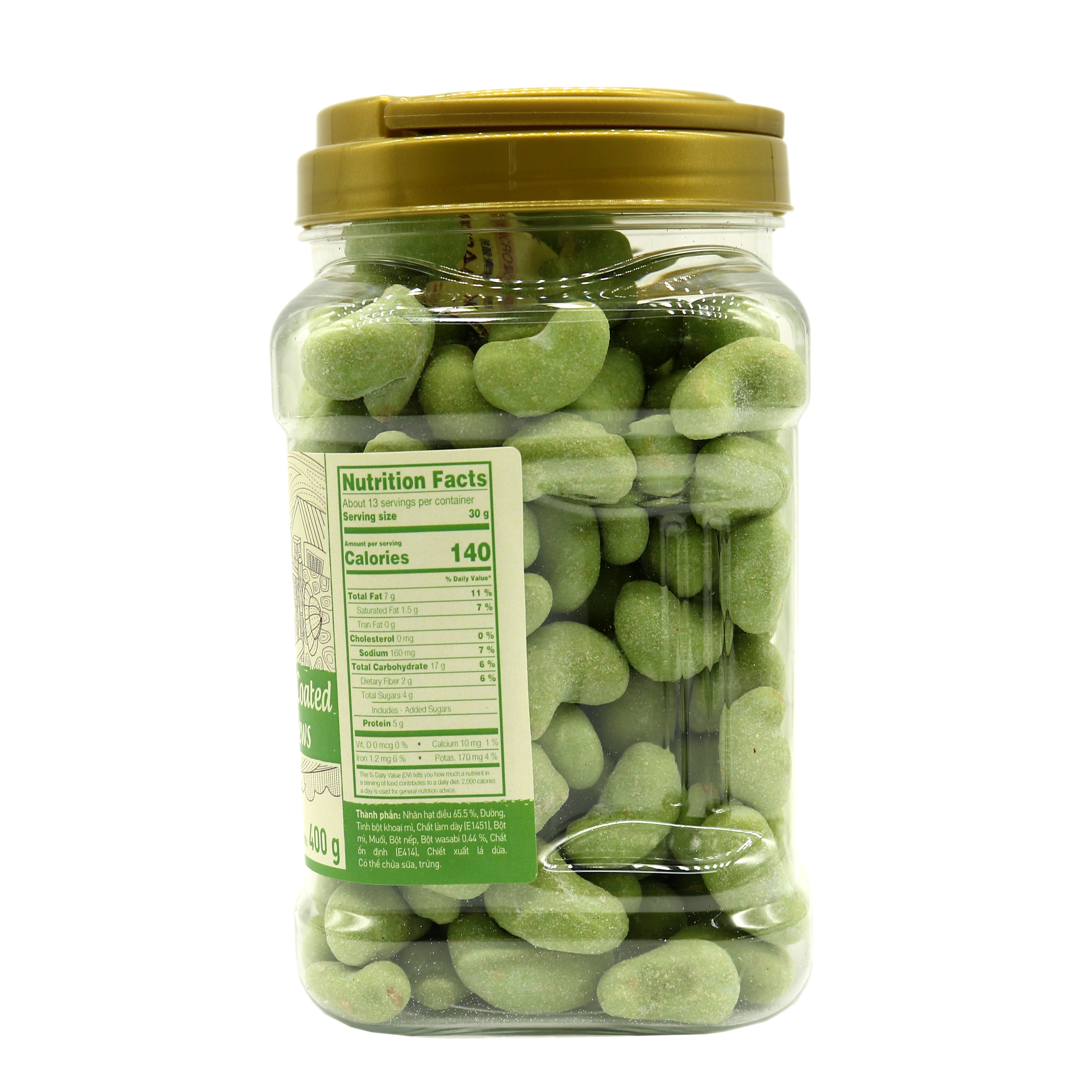 Hạt Điều Wasabi 400G/ hủ _ Lafooco
