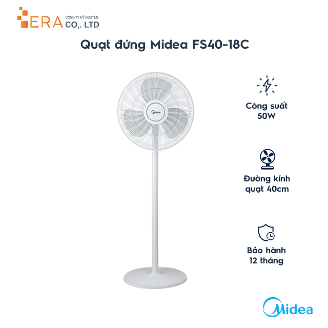 Quạt Điện Midea FS40-18C 50W