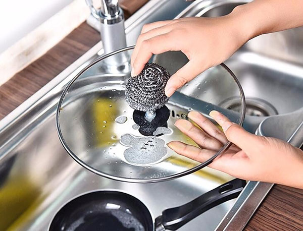 Cọ Chà Rửa Cước Có Cán, Cọ Rửa Xoong Nồi