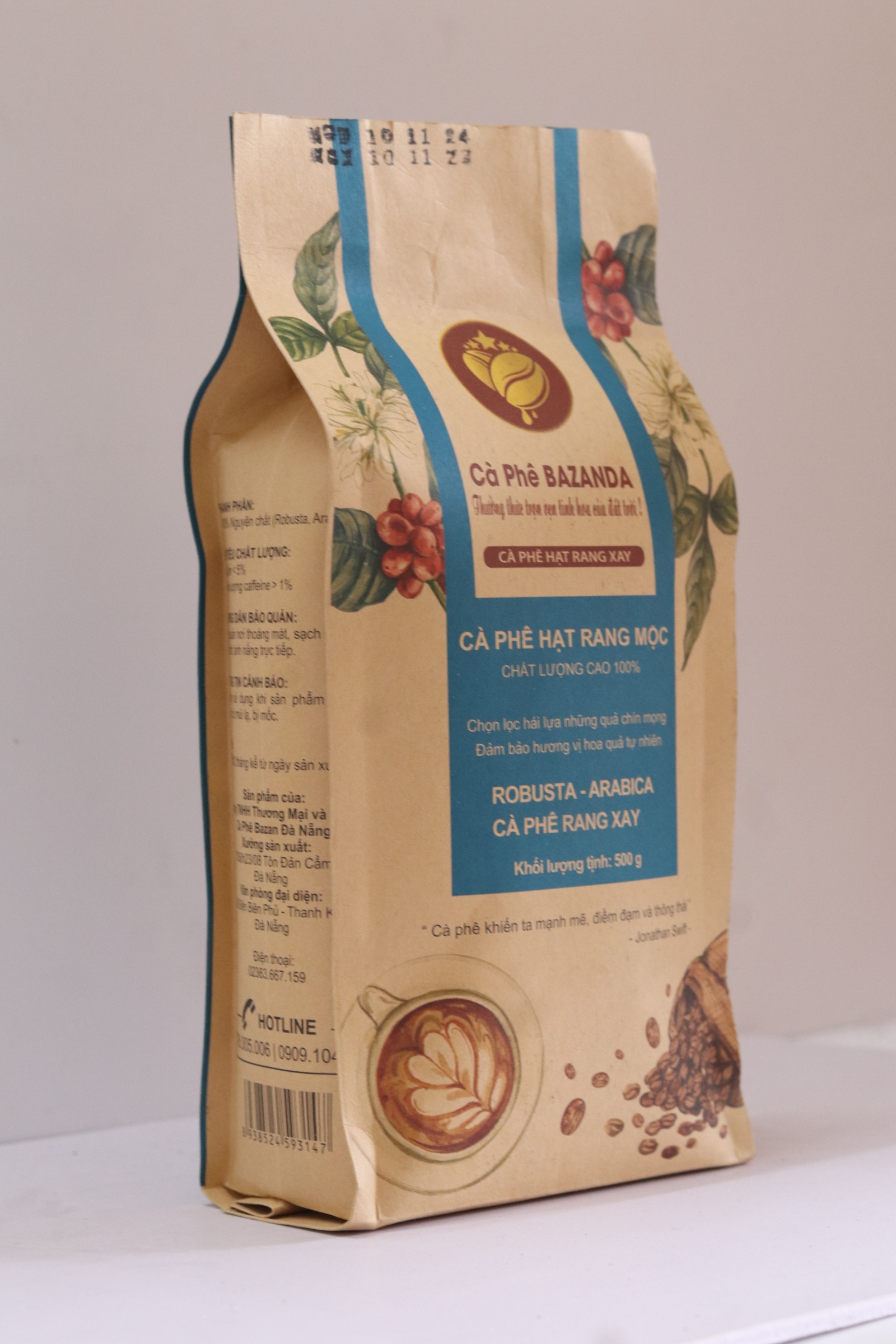 Cà Phê Hạt Mộc Pha Máy H2 1kg