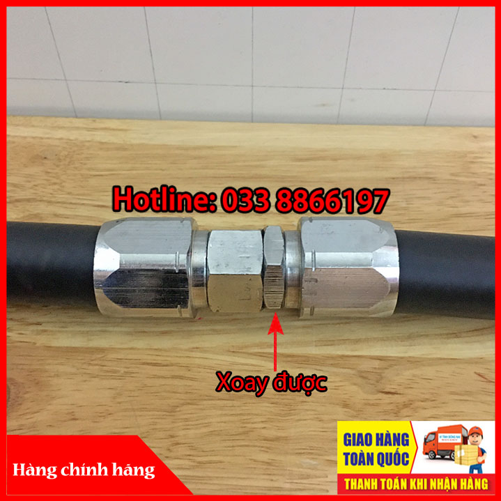 Đầu xoay nối hai ống dây bơm xăng dầu phi 27