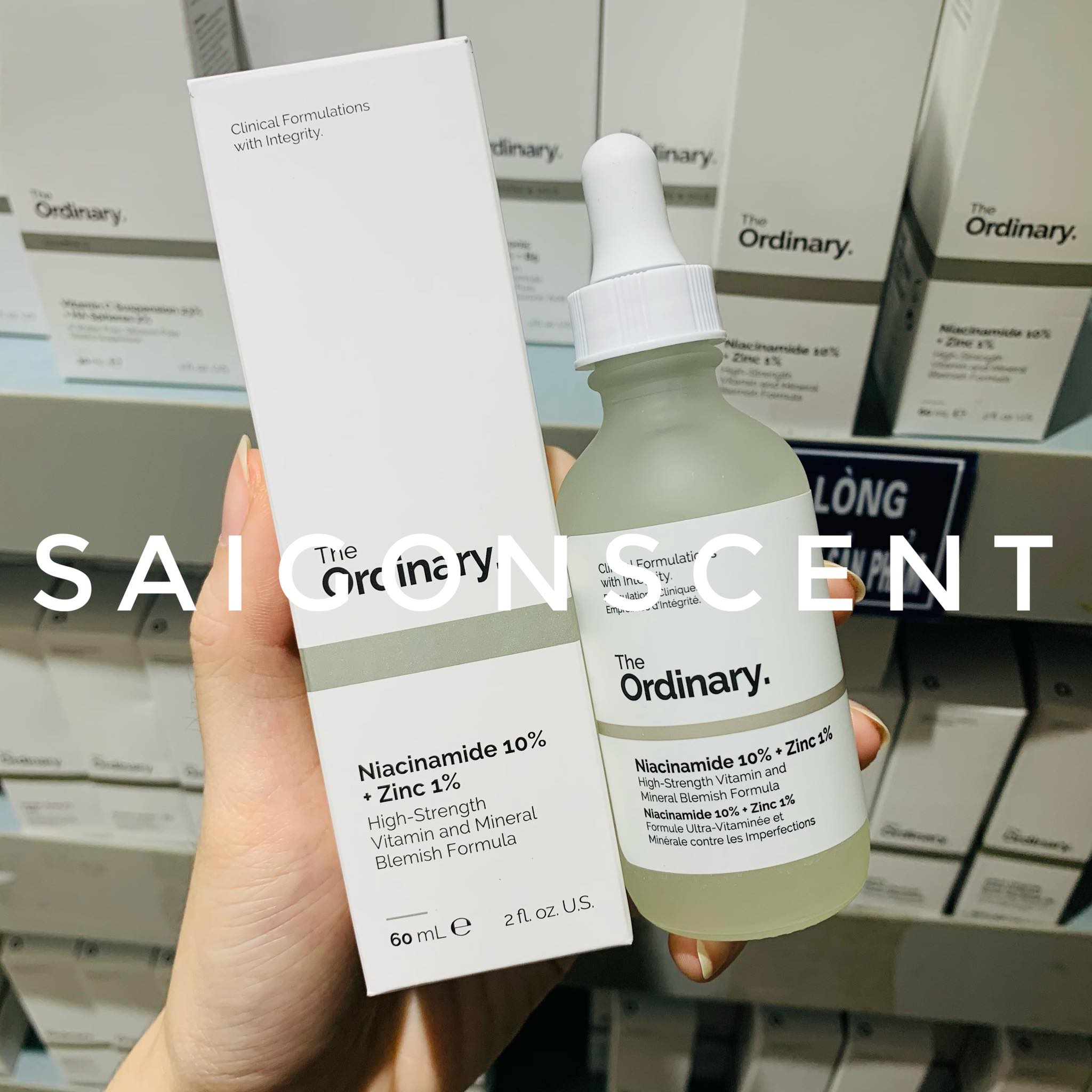 [HCM][Saigon Scent] Tinh chất hỗ trợ giảm mụn The Ordinary Niacinamide 10% + ZinC 1% ( 60mL )