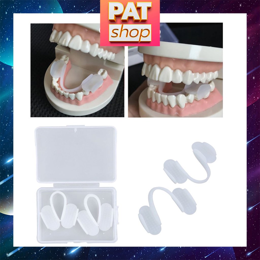 Combo 2 dụng cụ chống nghiến răng - chống mài mòn - bảo vệ răng miệng silicon #10 # 2cnn -pat