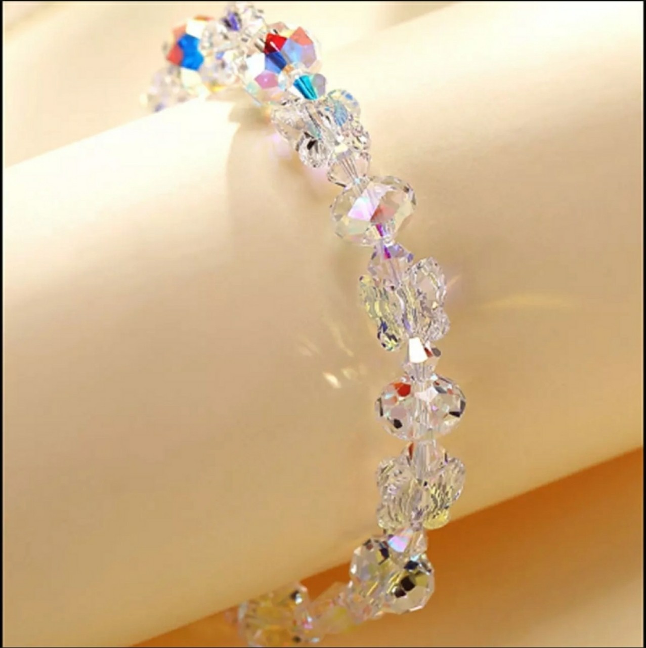 Lắc Tay Bước Pha Lê Áo size hat 8ly