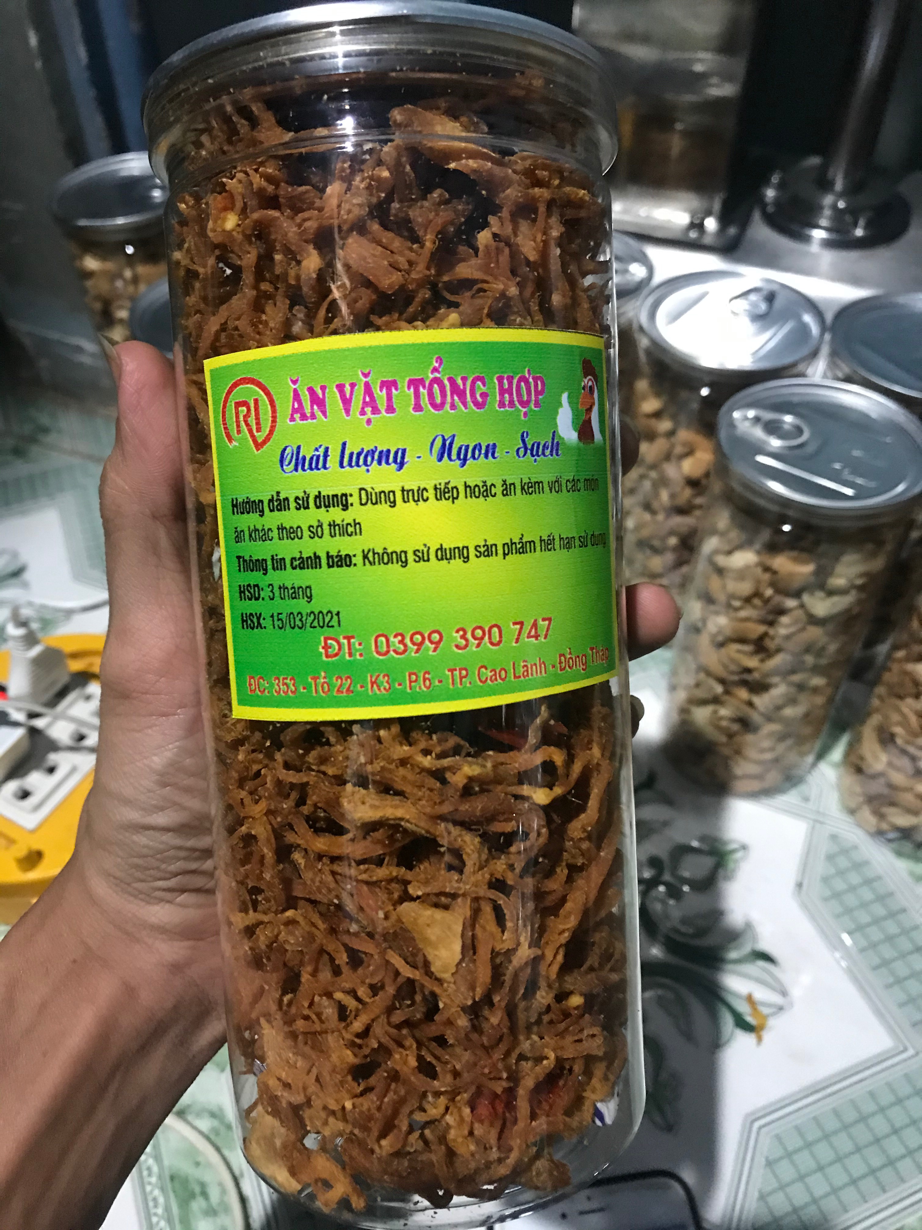 Khô heo cháy tỏi 300g
