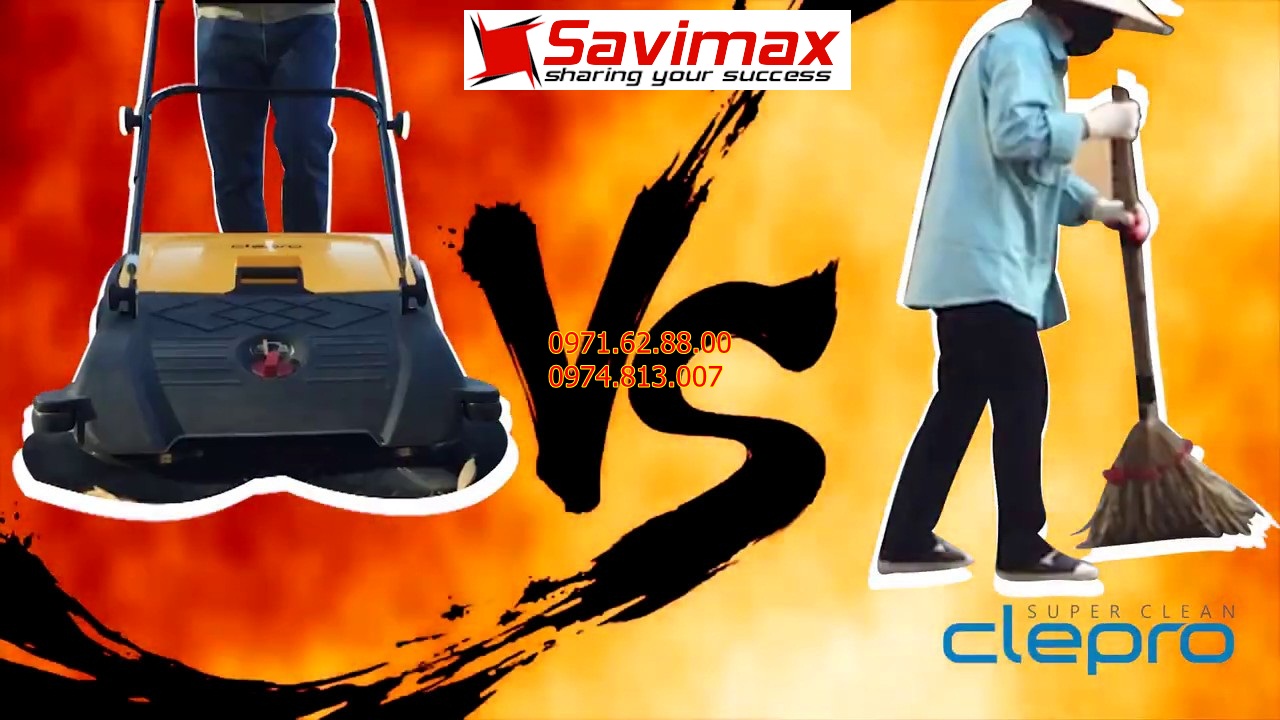 [Trả góp 0%]Xe quét rác đẩy tay Clepro CW-800/02