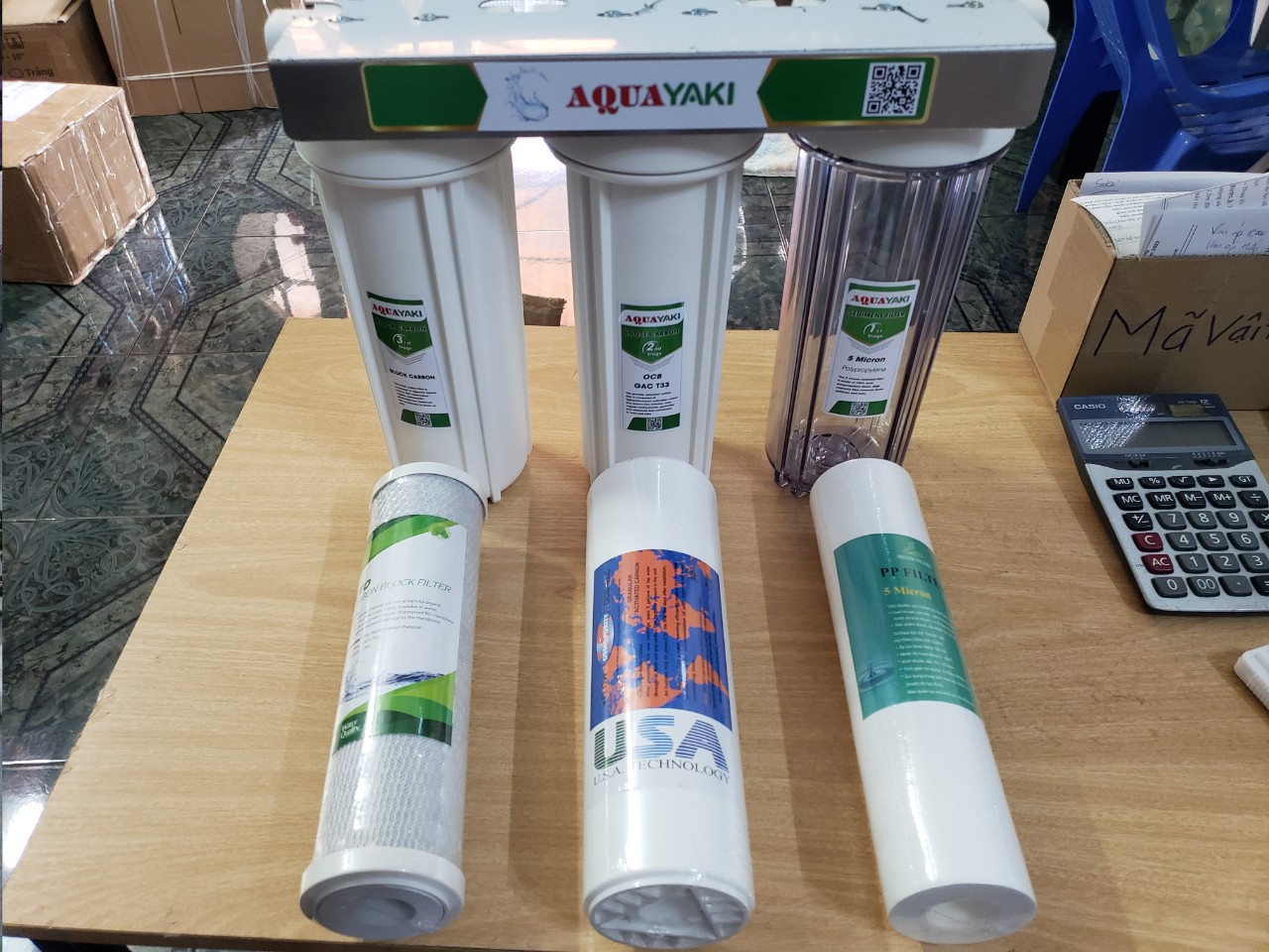 Combo 3 Lõi Lọc Nước 10 Inch, PP-5 Micron, NESCA 5U - (Lõi Lọc Thô Số 1 - Dùng Trong Bộ Lọc Sinh Hoạt Gia Đình)