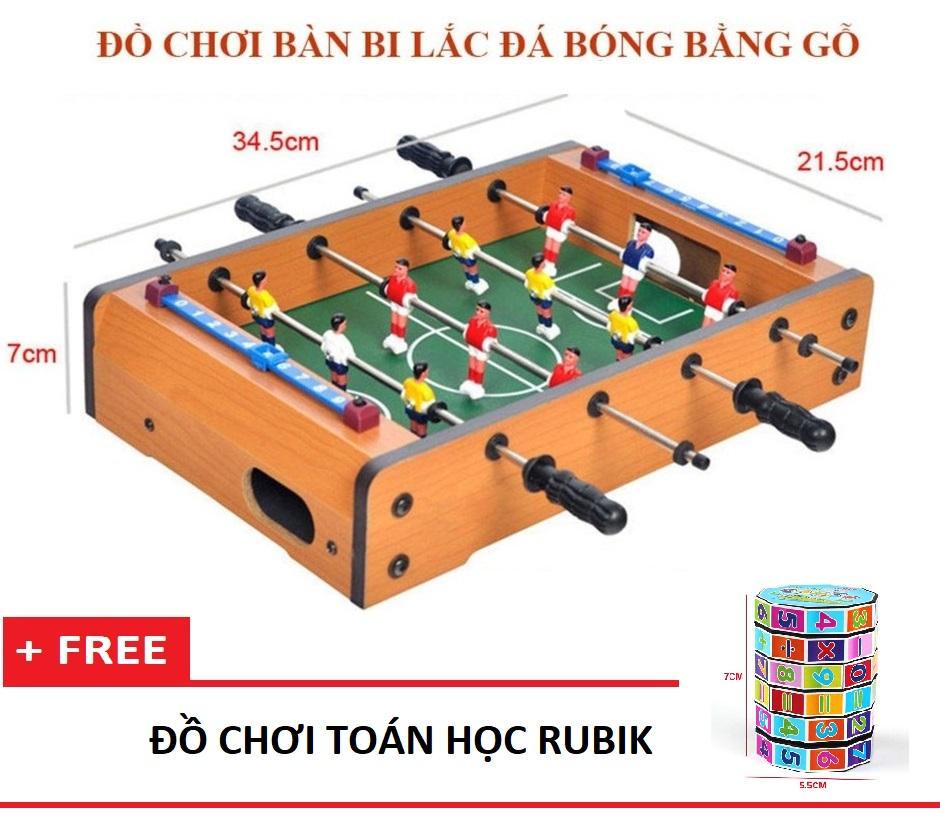 ⚡⚡ [CÓ SẴN] [LOẠI 4 TAY] Bộ đồ chơi bàn bi lắc đá bóng bằng gỗ cho bé - TẶNG 1 KHỐI XOAY RUBIK TOAN HỌC - TOROTO
