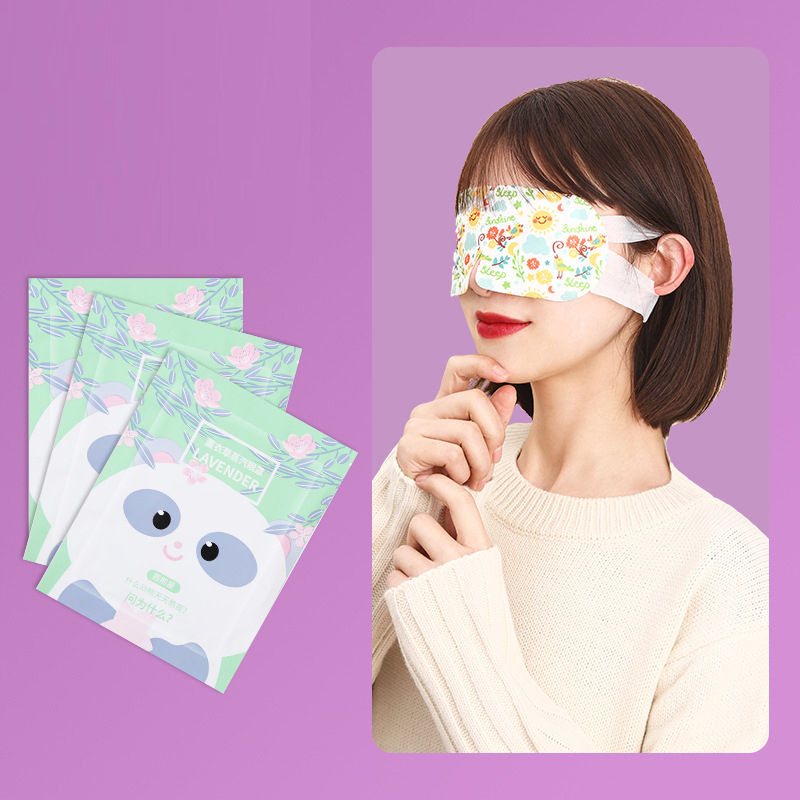 Mặt nạ mắt chườm nóng THẢO MỘC, tỏa nhiệt thư giãn giảm mỏi mắt nội địa Trung
