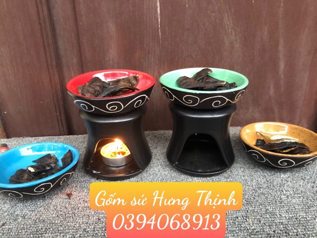 bếp đốt bồ kết , thảo mộc , xả chanh.. ( dáng trống đồng )