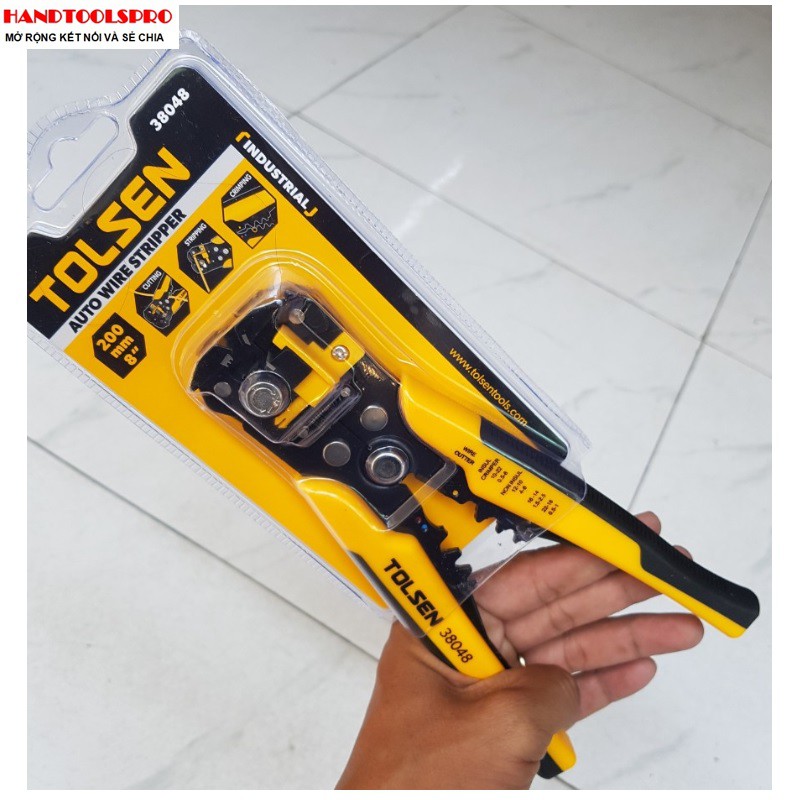 Kìm tuốt dây tự động TOLSEN 38048
