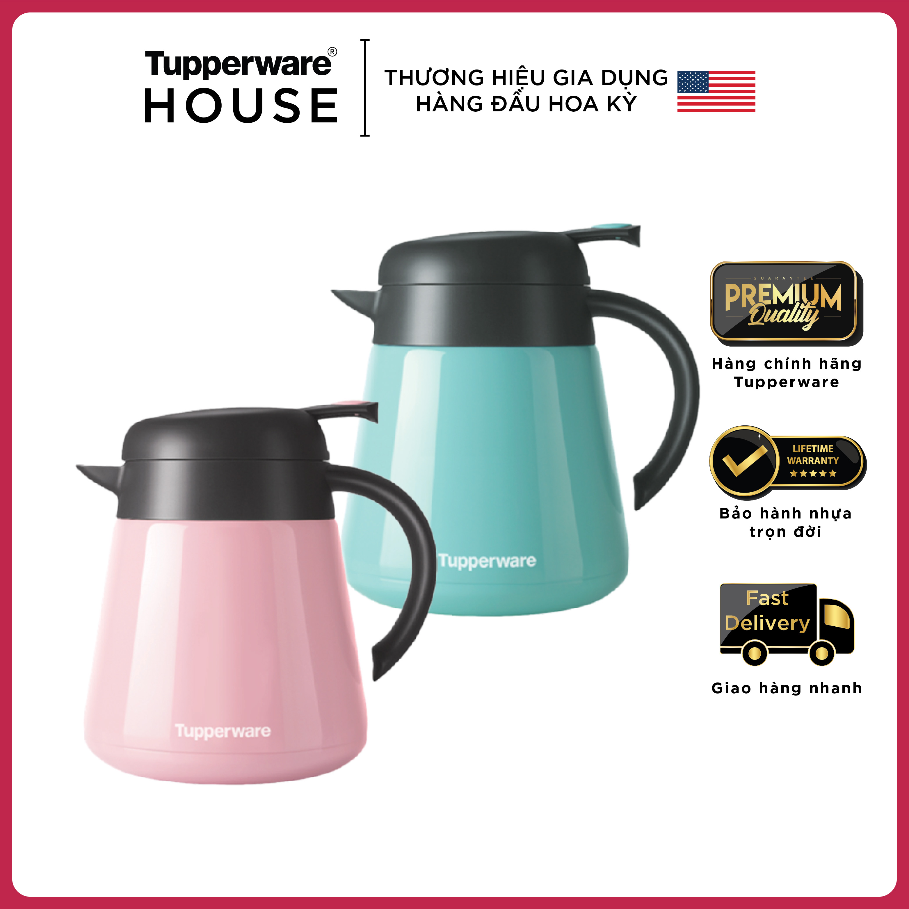 Ấm giữ nhiệt Tupperware Thermal Pot 800ml