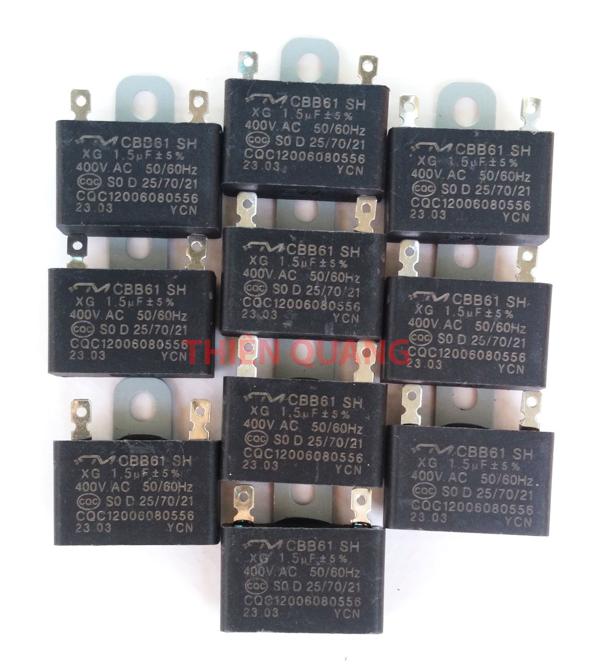 5 cái tụ quạt, 10 tụ điện quạt (capa quạt)
