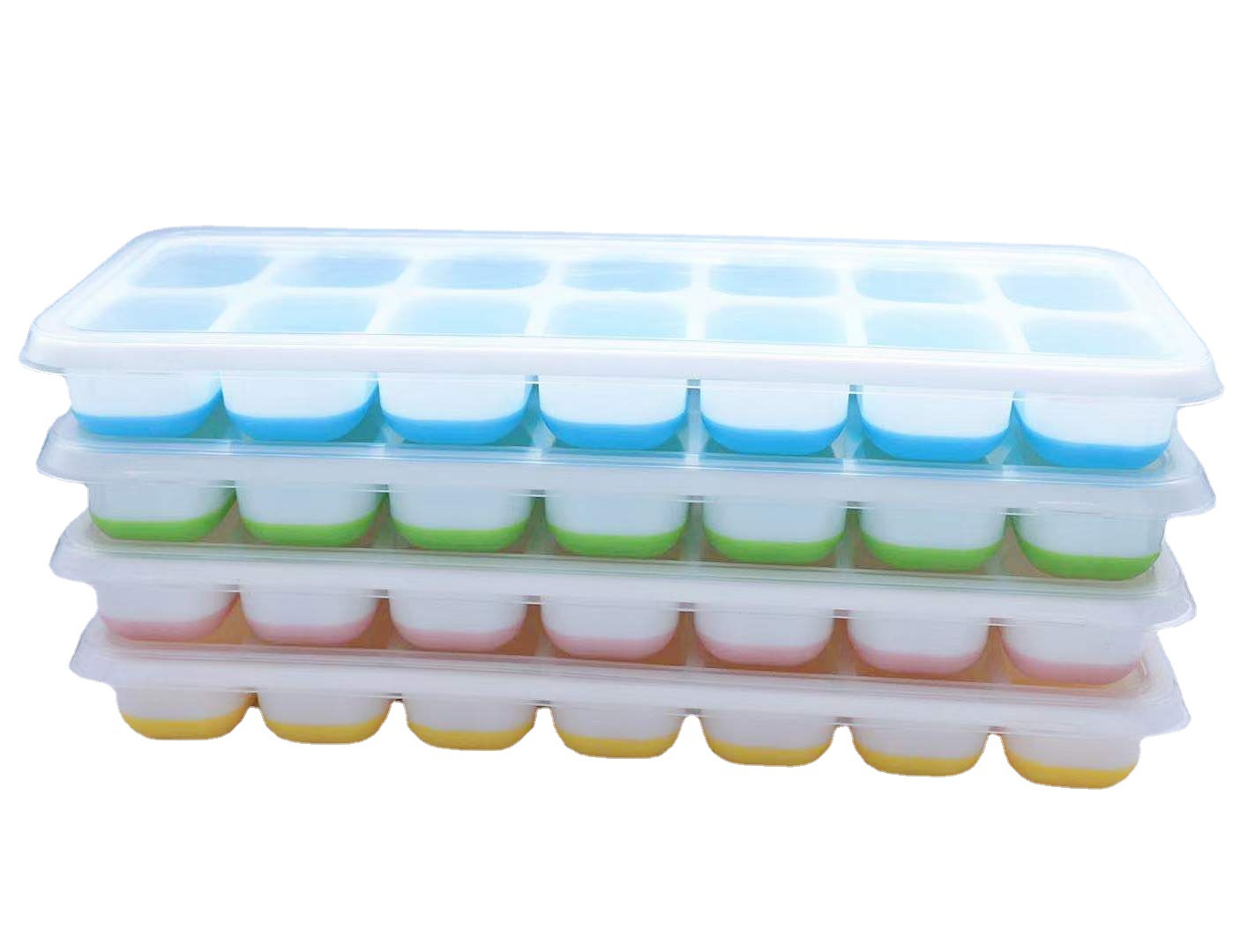 Khay làm đá silicon 14 ô có nắp đậy