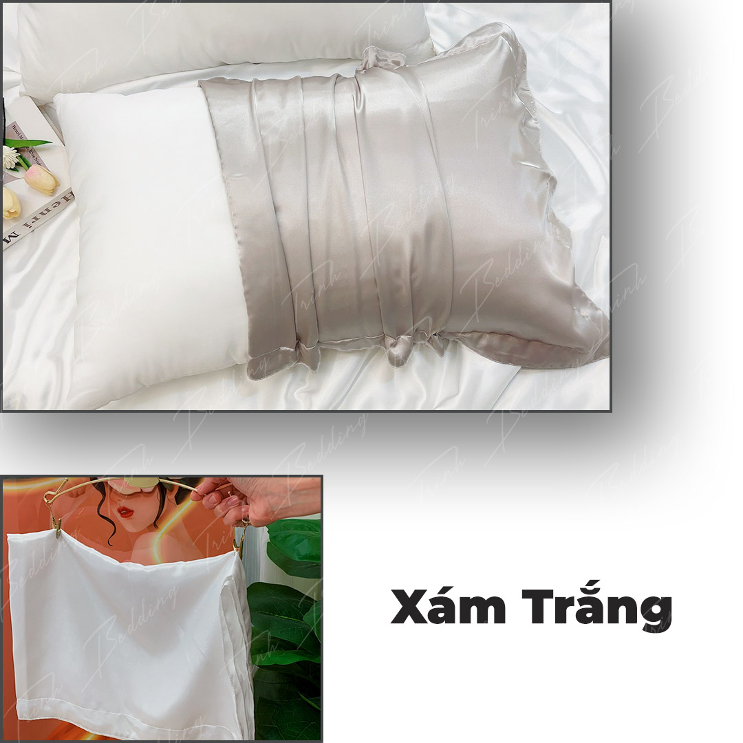 Áo Gối Nằm Phi Lụa lạnh |50x70| 40x60cm | Vỏ Gối Ngủ Mát mịn Trinhbedding