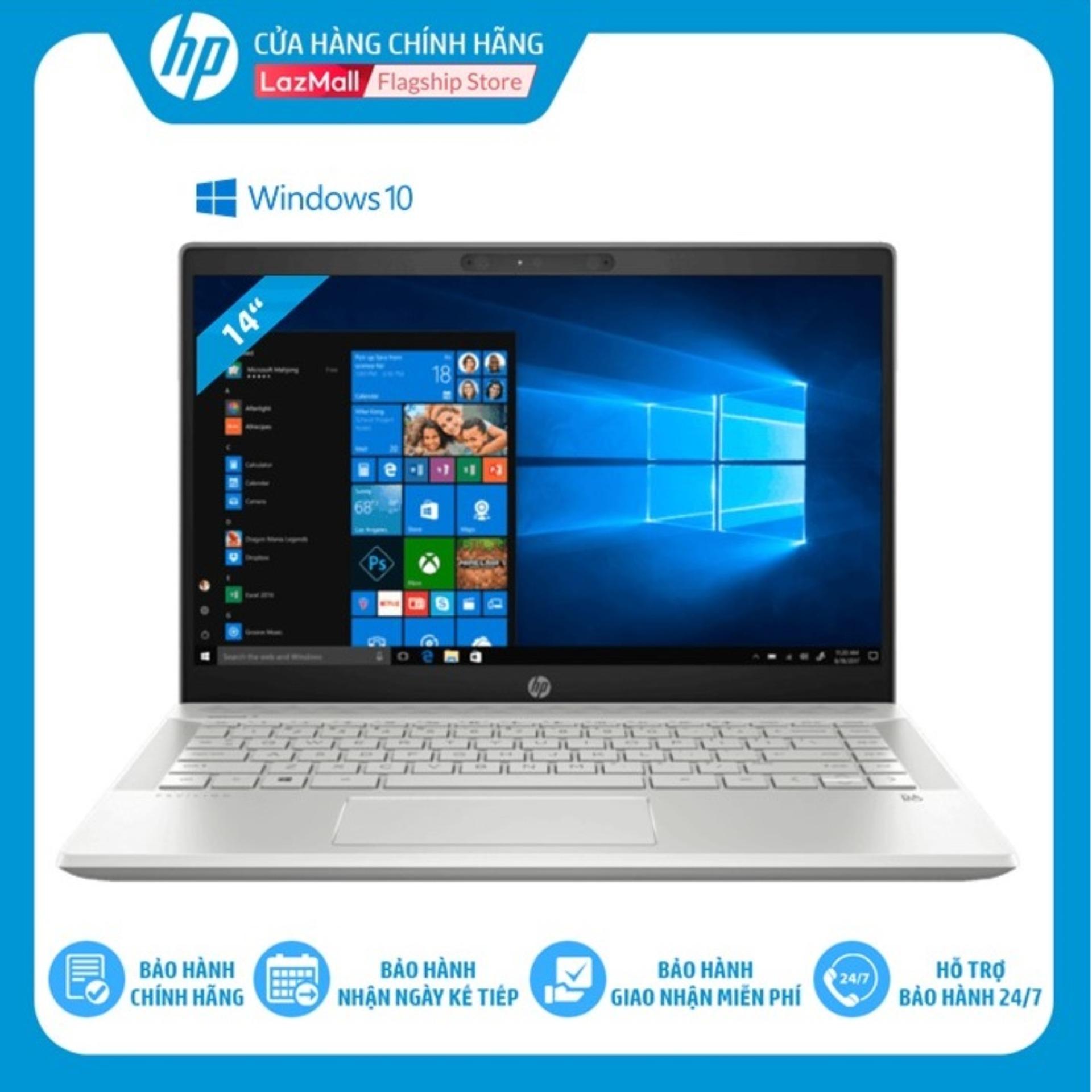 Laptop HP Pavilion 14-CE2041TU (Intel Core I5-8265U/ 4GB RAM DDR4/ 1TB HDD/ 14 FHD/ WIN10 HOME/MINERAL Sliver-6ZT94PA) - Hàng Chính Hãng
