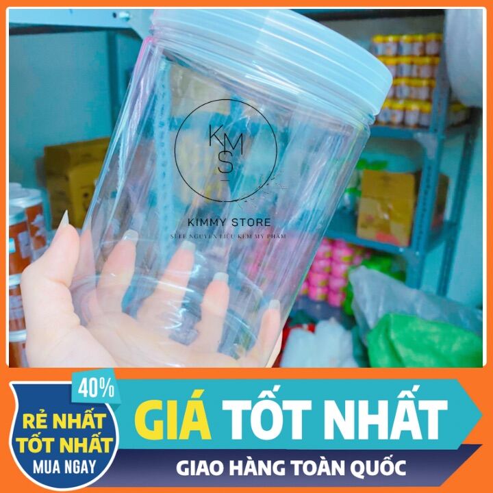 Lẻ hộp đựng kem 500g trong suốt