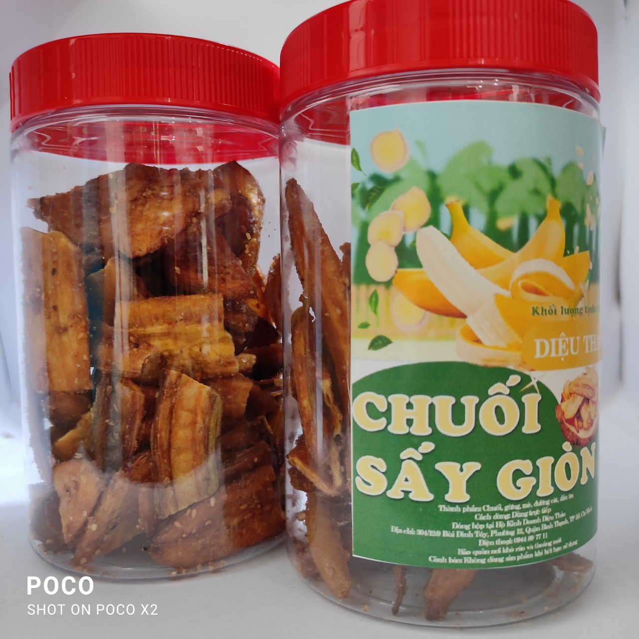Snack Chuối sấy mè giòn thơm ngon - 200gr
