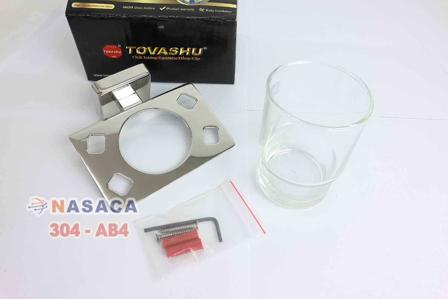 Kệ Ly Đơn inox Tovashu AB4 (Inox 304 - Bảo hành 20 năm)