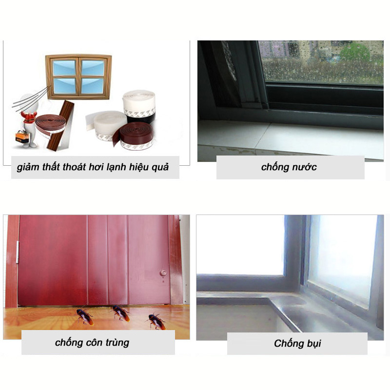 [HCM]Ron dán chân cửa chống bụi chống côn trùng (35mm x 1met)