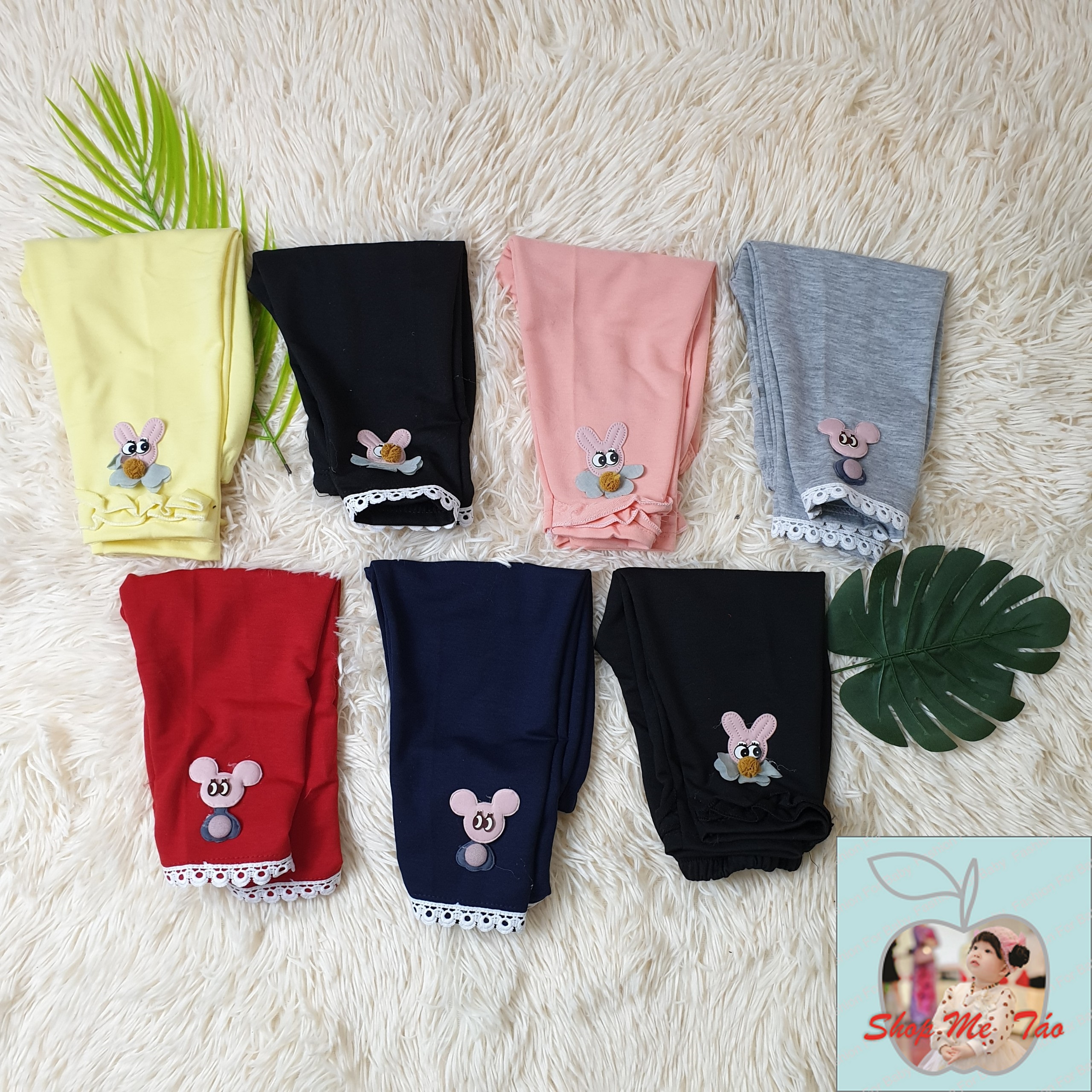 Quần nỉ da cá cho bé gái siêu xinh