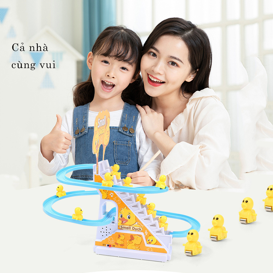 Bộ đồ chơi vịt leo cầu thang cho bé