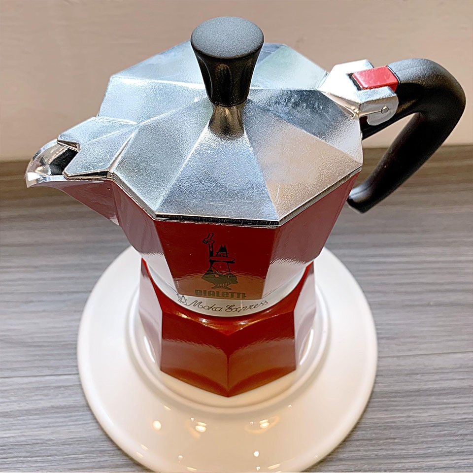 Ấm Moka Bialetti Express đỏ 3 cup