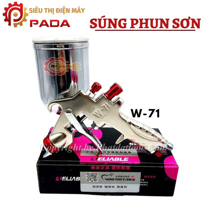 Sung phun sơn RELIABLE CHRB-W71 cao cấp-Hàng xuất Nhật-Bảo hành 6 tháng