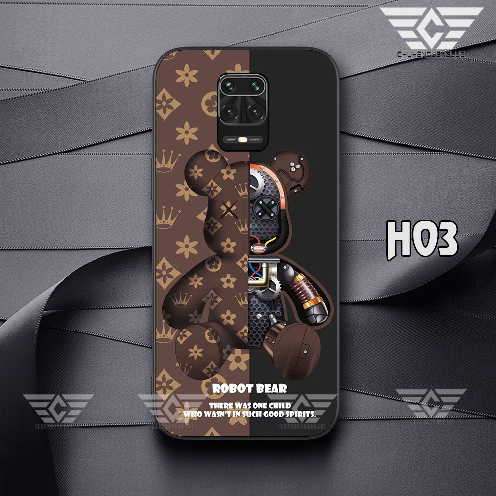 Ốp lưng xiaomi redmi note 9s, note 9, note 9 pro bearbrich cực đẹp