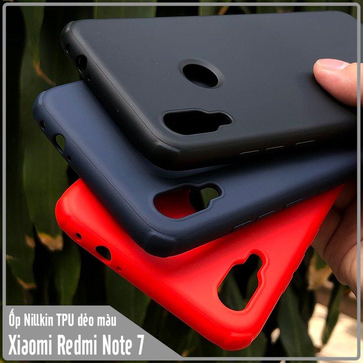 Ốp lưng Xiaomi Redmi Note 7 note7 Redmi Note 7 Pro note7pro - Ốp lưng Nillkin Rubber Wrapped TPU chống bẩn cao cấp mềm mịn thân thiện với môi trường