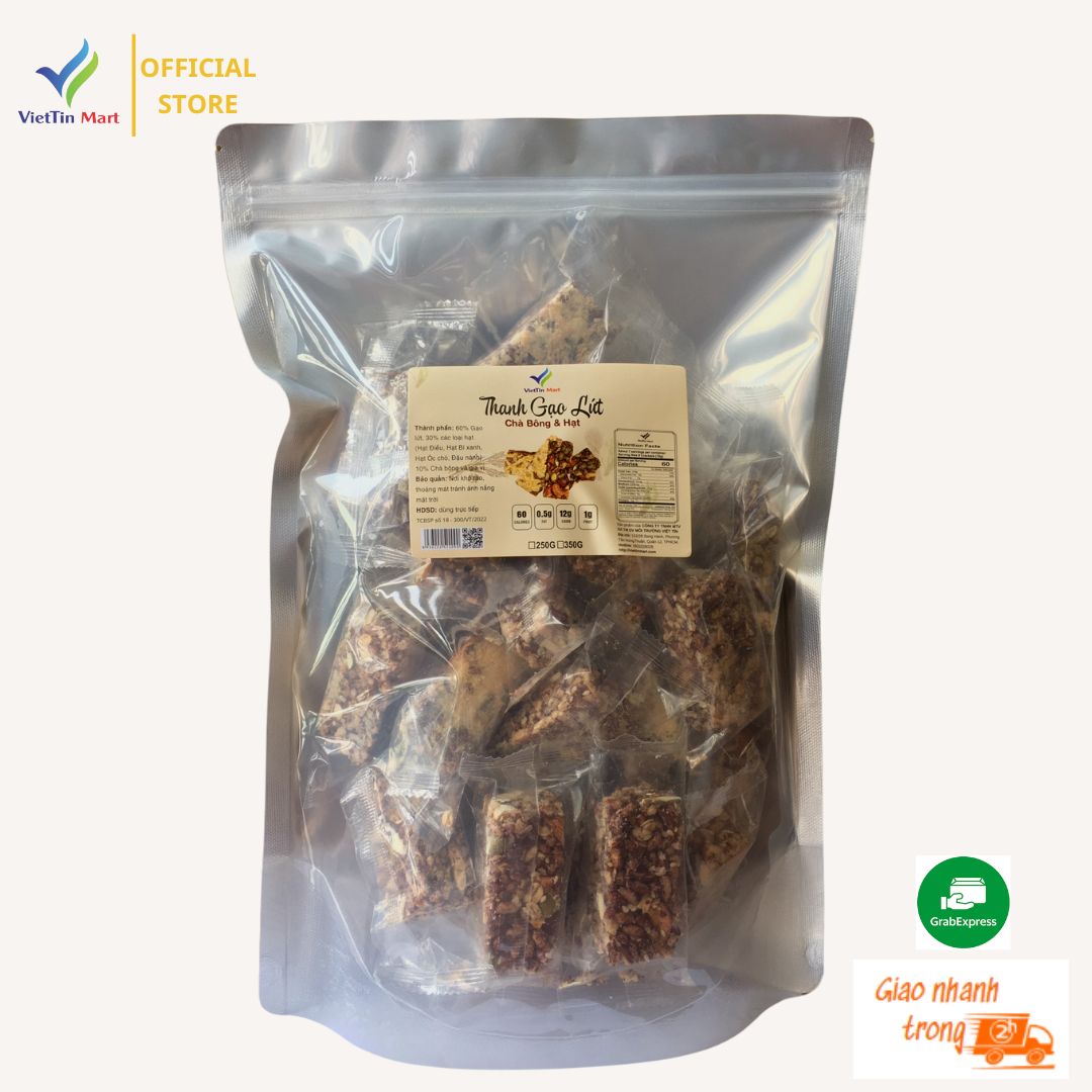 500g/350g thanh gạo lứt chà bông mix hạt | viettinmart