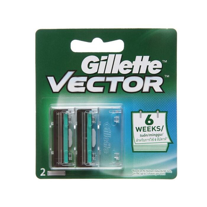 Vỉ 2 Lưỡi Dao Cạo Râu Gillette Vecto