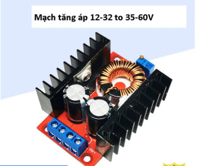 Linh kiện mạch tăng áp 12-32v sang 35-60v mạch tăng áp 12v