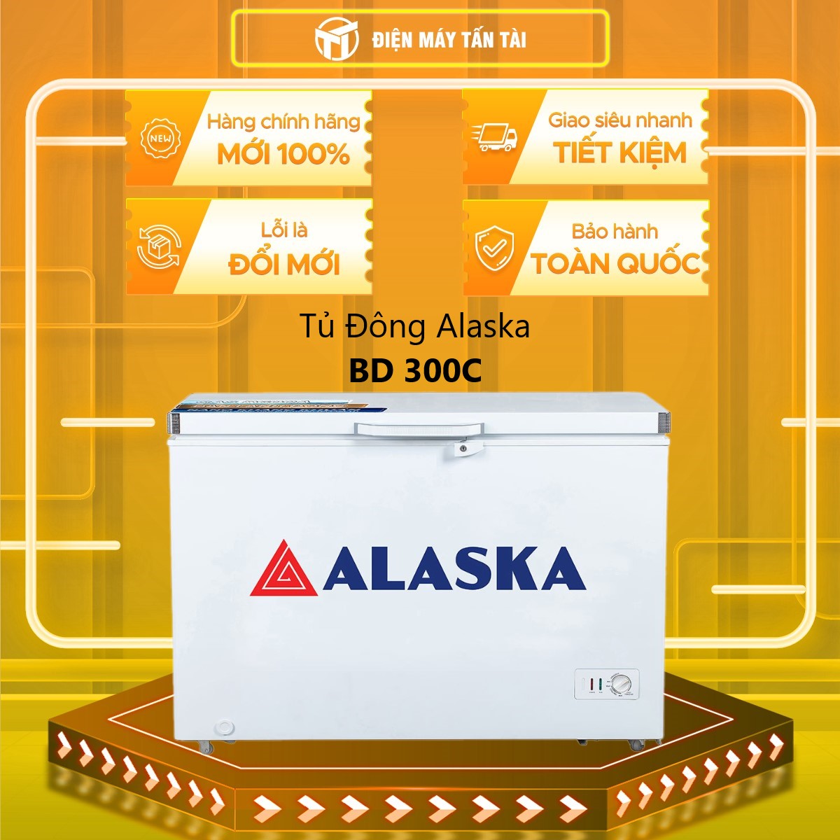 BD 300C - Tủ đông Alaska 205 lít BD-300C - - GIAO TOÀN QUỐC - FREESHIP HCM