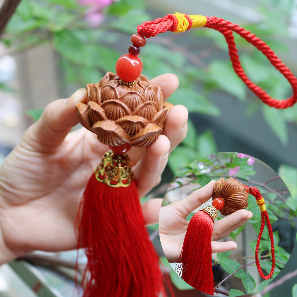 Dây treo xe ô tô Phật Bà Quan Thế Âm - Cầu bình an, may mắn - Dây treo Phật Di Lặc - Cầu tài lộc, may mắn - Dây treo xe ô tô hoa sen - dây treo xe phật bà quan thế âm - cầu may mắn bình an