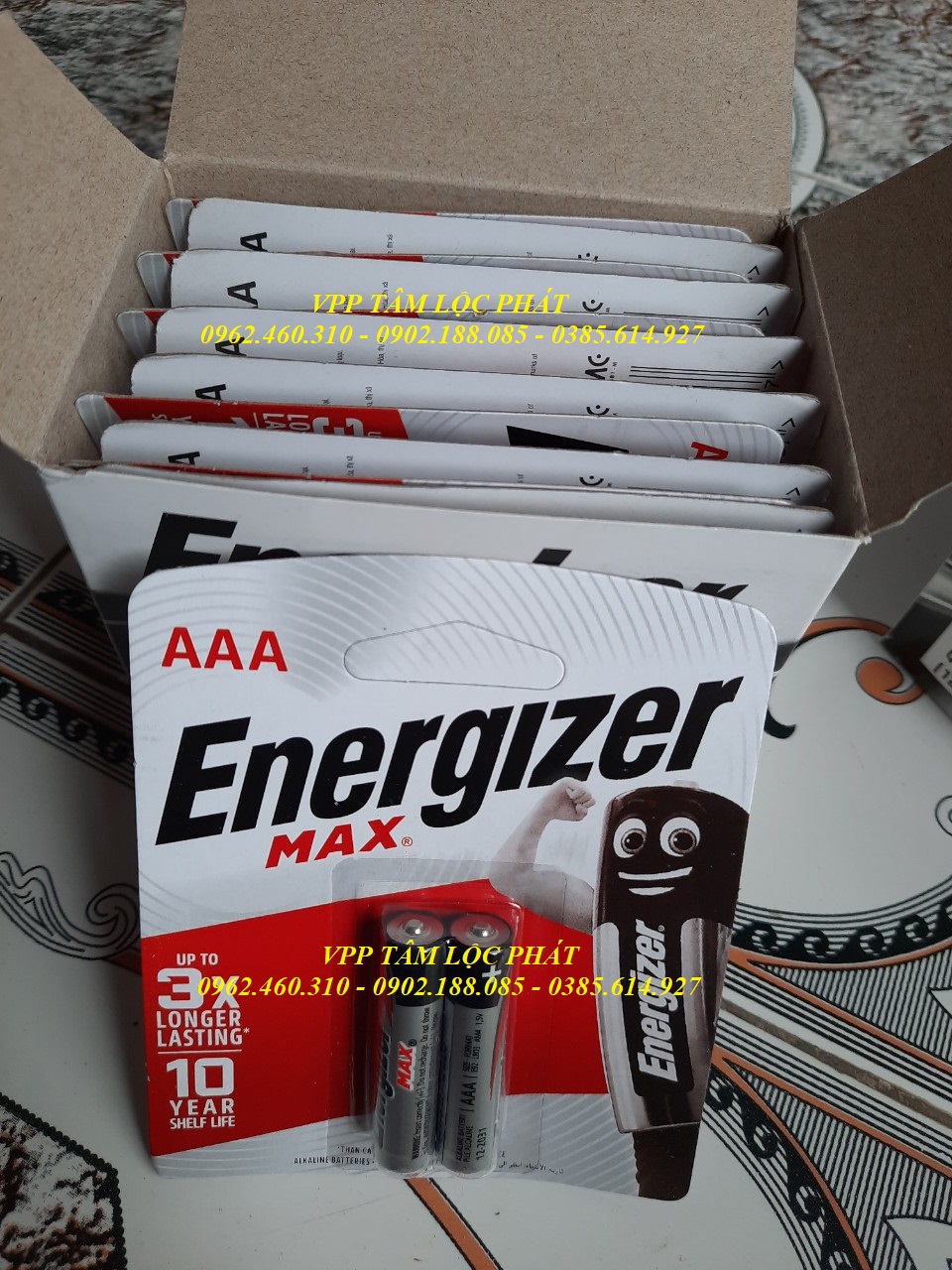 SỈ Vỉ 2 viên Pin Energizer AAA MAX LR03 (Pin đũa) - Pin Alkaline