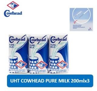 04 lốc Sữa tươi tiệt trùng nguyên chất Cowhead hộp 200ml thumbnail