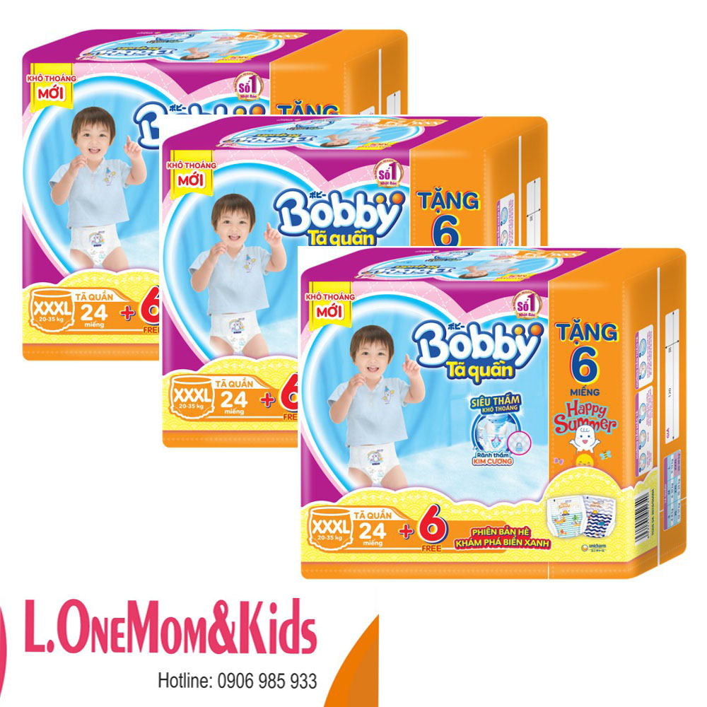 [TẶNG 6 MIẾNG TÃ ]TÃ QUẦN BOBBY XXXL24 MỚI