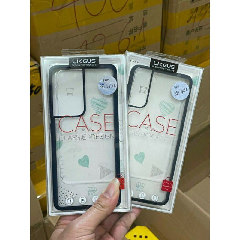 Ốp lưng trong viền màu samsung s21 plus / s21 ultra /s21/s10/s10+/note 10/note 10+/s20/s20+/s20 ultra hiệu likgus