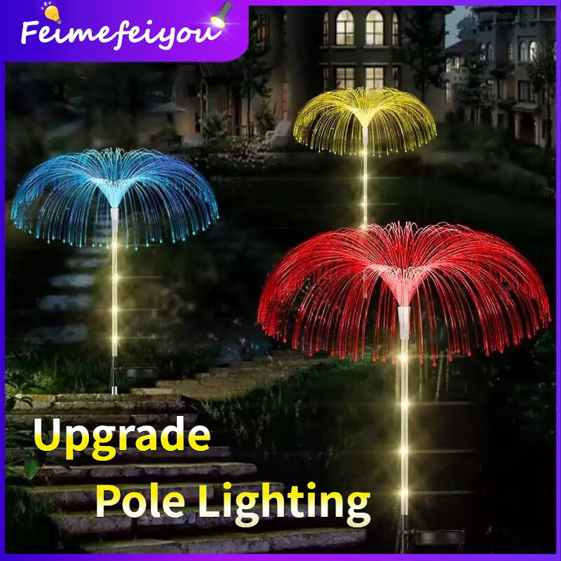 solar LED firework light solar garden light outdoor waterproof Auto ON/OFF Flashing Fairy lights for lawn courtyard decoration 8 work modes
