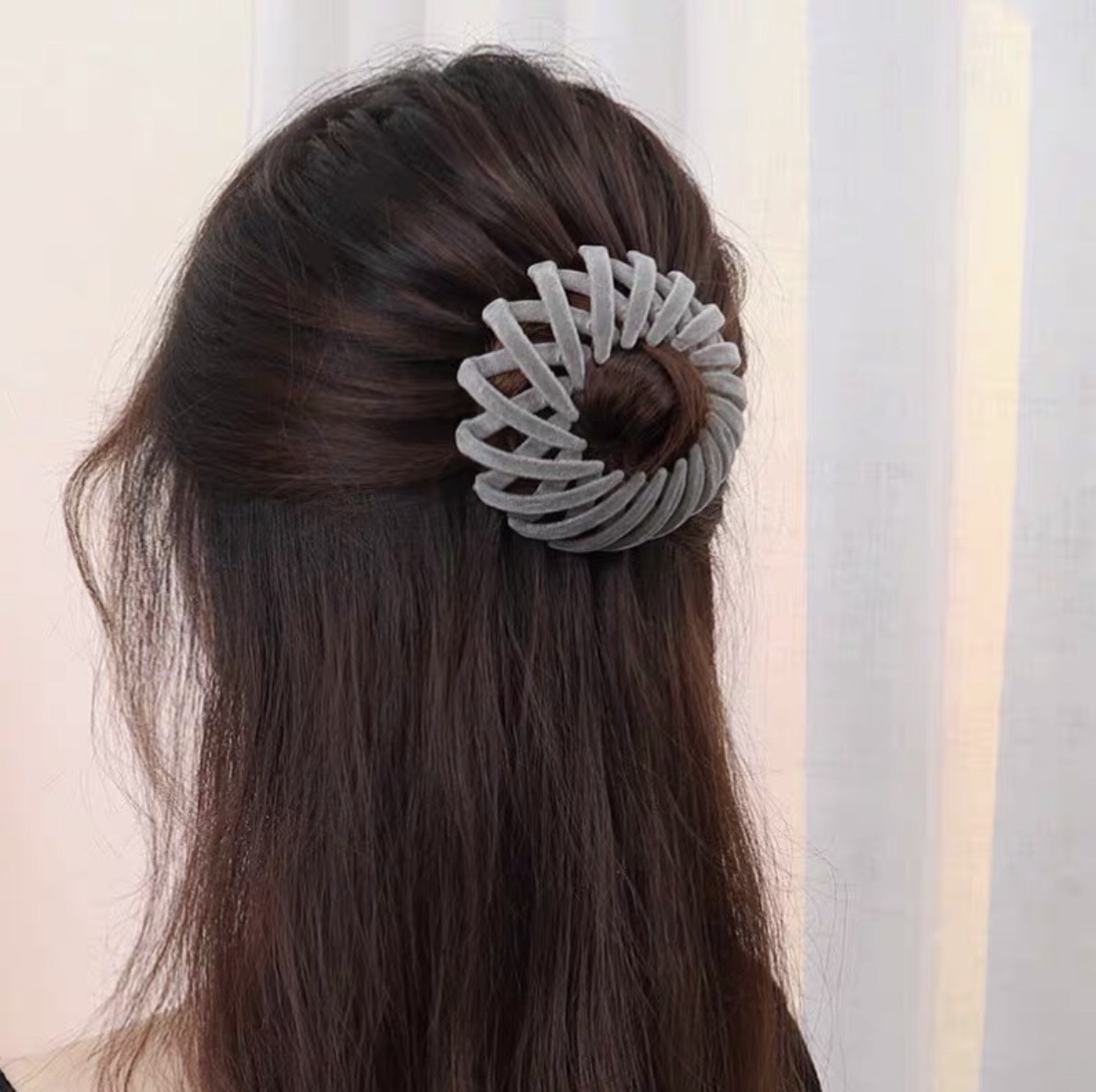 Chụp Búi Tóc Nhung Cao Cấp Tạo Kiểu, Dụng Cụ Búi Tóc - phukienteen