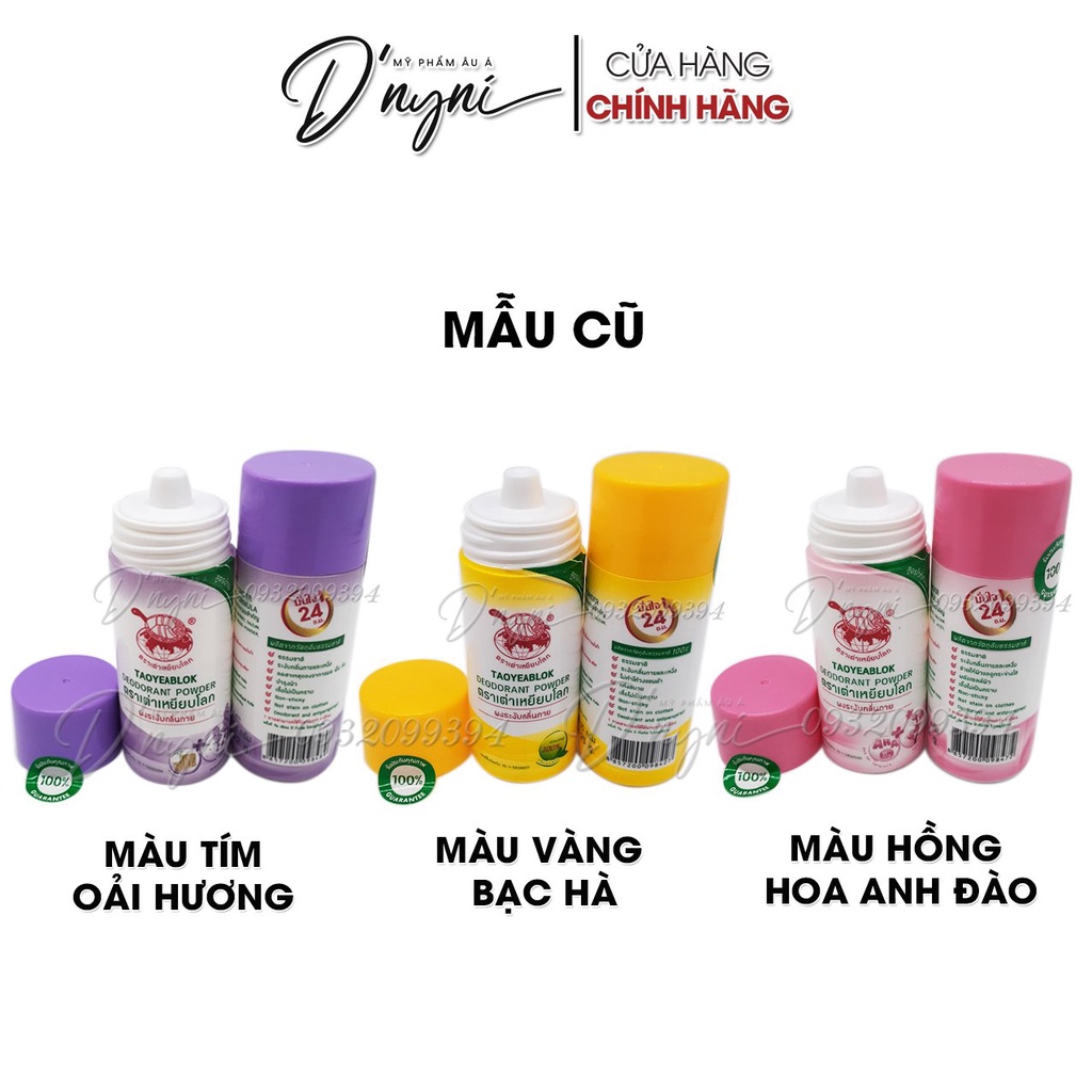 Phấn khử mùi nách thần thánh Con Rùa Taoyeablok Deodorant Powder Thái Lan 22g