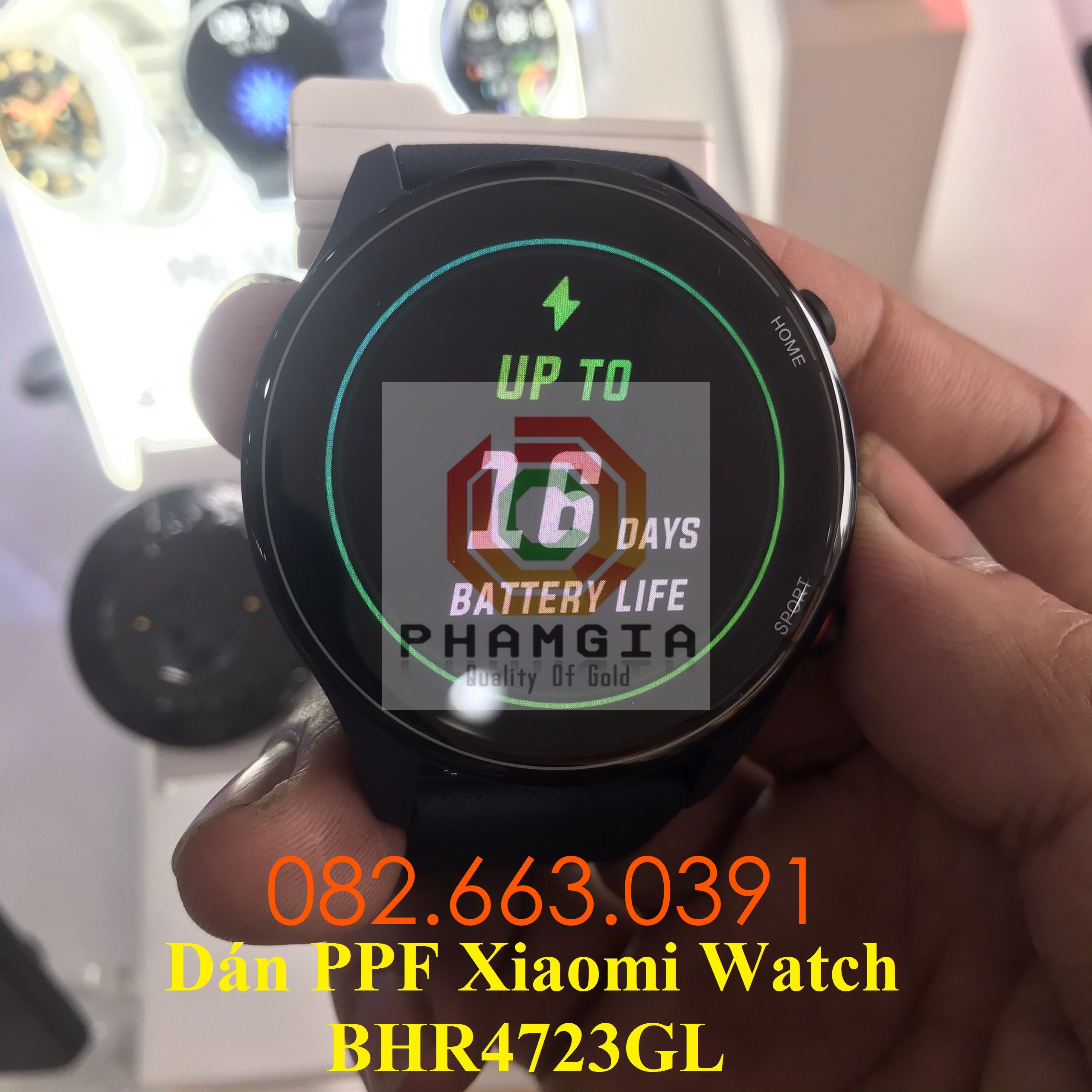 Dán ppf xiaomi mi watch bhr4723gl loại nhám, loại bóng