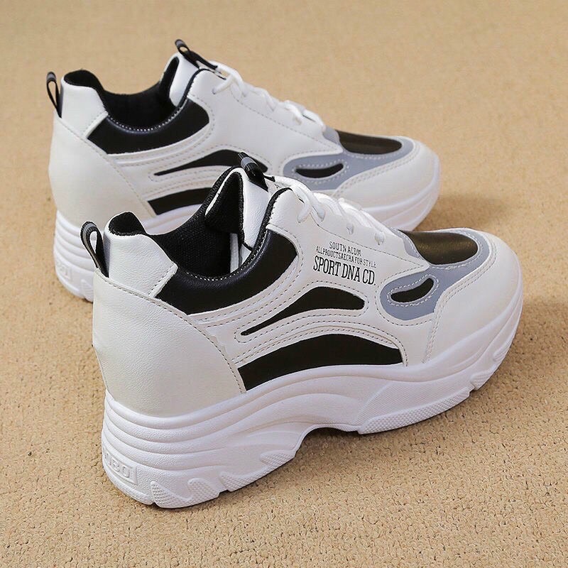 Giày nữ thể thao độn đế 4,5cm sport phối màu
