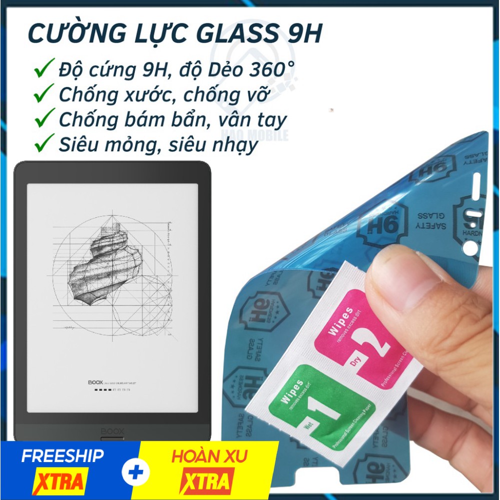 Dán cường lực dẻo nano máy đọc sách Boox Nova 3