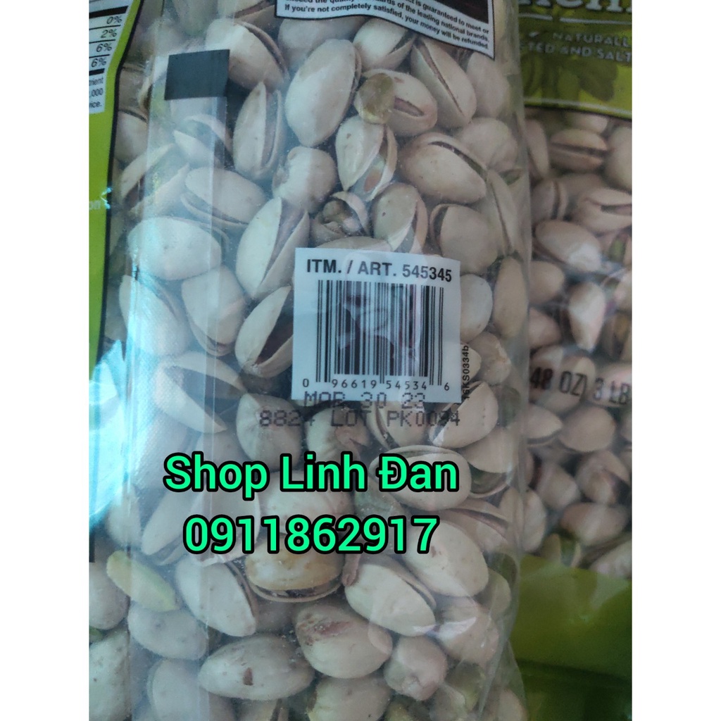 🌺[10-2024] Hạt Dẻ Cười Kirkland 1.36Kg Chuẩn Mỹ (Không Tẩy Trắng, Giòn, Thơm, Ngon)